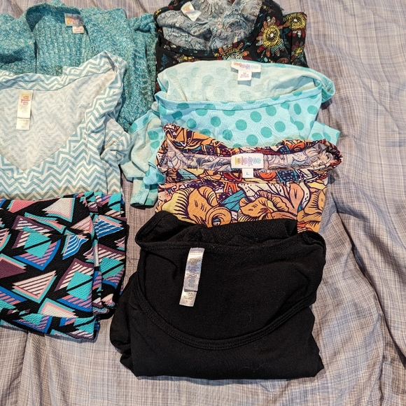 Lularoe Teal Bundle M-XL - Picture 3 of 3